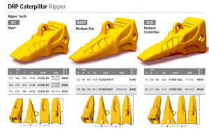 Бульдозер-рыхлитель со средними зубьями FC550 R2S 9W-4552 R550